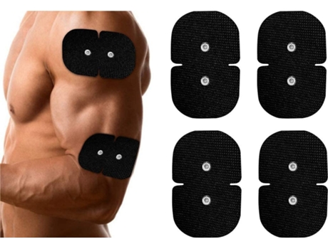Set de 4 Electrodos TENSPAD SILVER Dobles (Compatibilidad Sport-Elec: Free Action, Global Stim, Farmastim, MultisportPro - 4 Unidades - 71x110 mm)