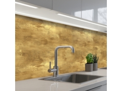 Salpicaderos De Cocina Industrial - Textura - Oro 150x60 Cm