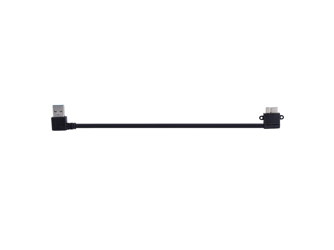 Cable De Datos Usb3.0, Diseño De Doble Codo, Conector Macho Micro3.0 En Ángulo Recto
