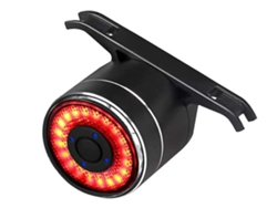 Luz trasera para bicicleta - Luces para bicicleta Luz trasera para bicicleta Luz trasera para bicicleta Sensor de freno inteligente USB Impermeable 4 modos Luz trasera para bicicleta (Negro)