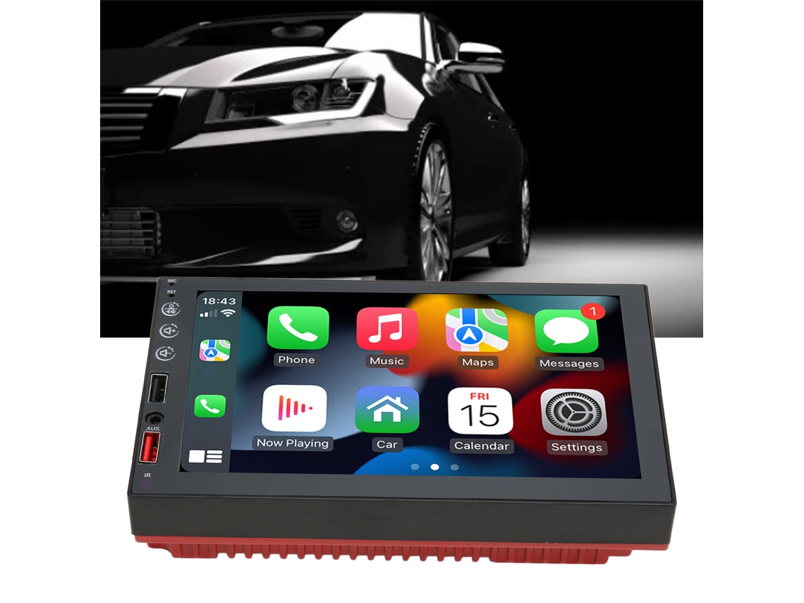 Rádio Estéreo Carro 7 Polegadas Touchscreen Carplay Auto Mirror Link Bluetooth5.1 Mp5 Player Fs03c