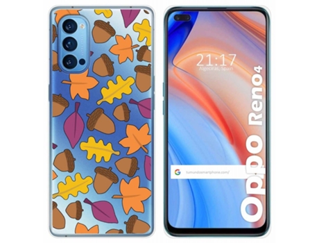 Carcasa Oppo Reno 4 5G TUMUNDOSMARTPHONE Dibujos Transparente Multicolor