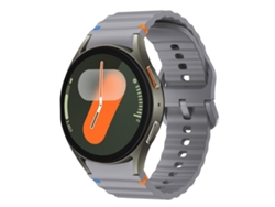 Correa de silicona para Samsung Galaxy Watch Fe/7/6/5/4 con hebilla colorida y costuras onduladas.