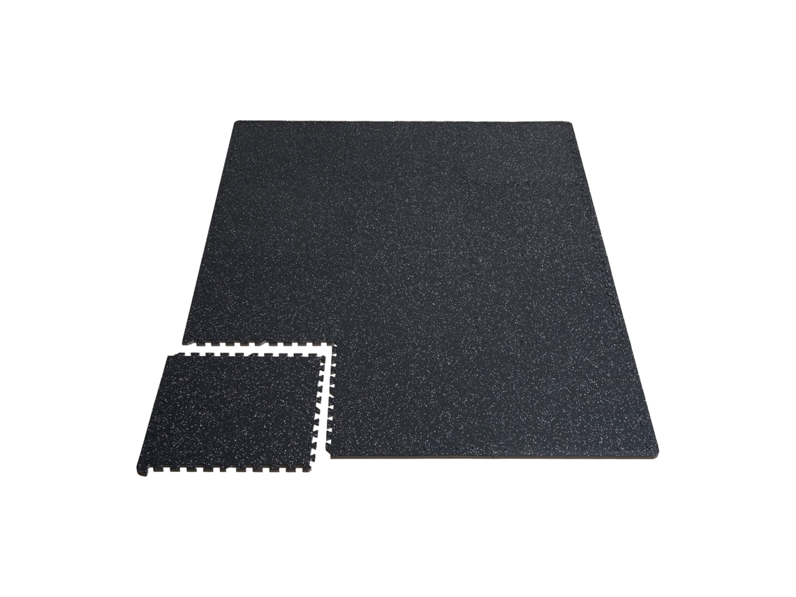 Alfombrillas De Gimnasio Succebuy De 0,56 Pulgadas De Grosor, 6 Piezas De Espuma Eva En Blanco Y Negro