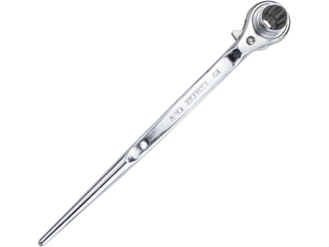 Llave De Carraca, 19 Mm, Material Acero, Para Mecánicos Y Aficionados