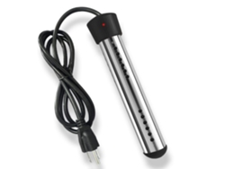 Calentador De Agua Portátil De Inmersión De 1500 W Con Rejilla Protectora De Acero Inoxidable Para Cubos, Piscinas Y Bañeras.