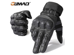 Guantes Tácticos De Cuero Sintético Con Malla Para Hombre, Ideales Para Deportes Al Aire Libre, Tiro, Caza Y Ciclismo.