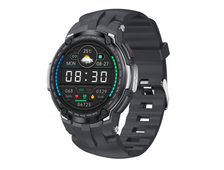 Smartwatch V6 Pantalla táctil Ecg Sangre Oxígeno Ritmo cardíaco Fitness Health Monitor Negro Plata