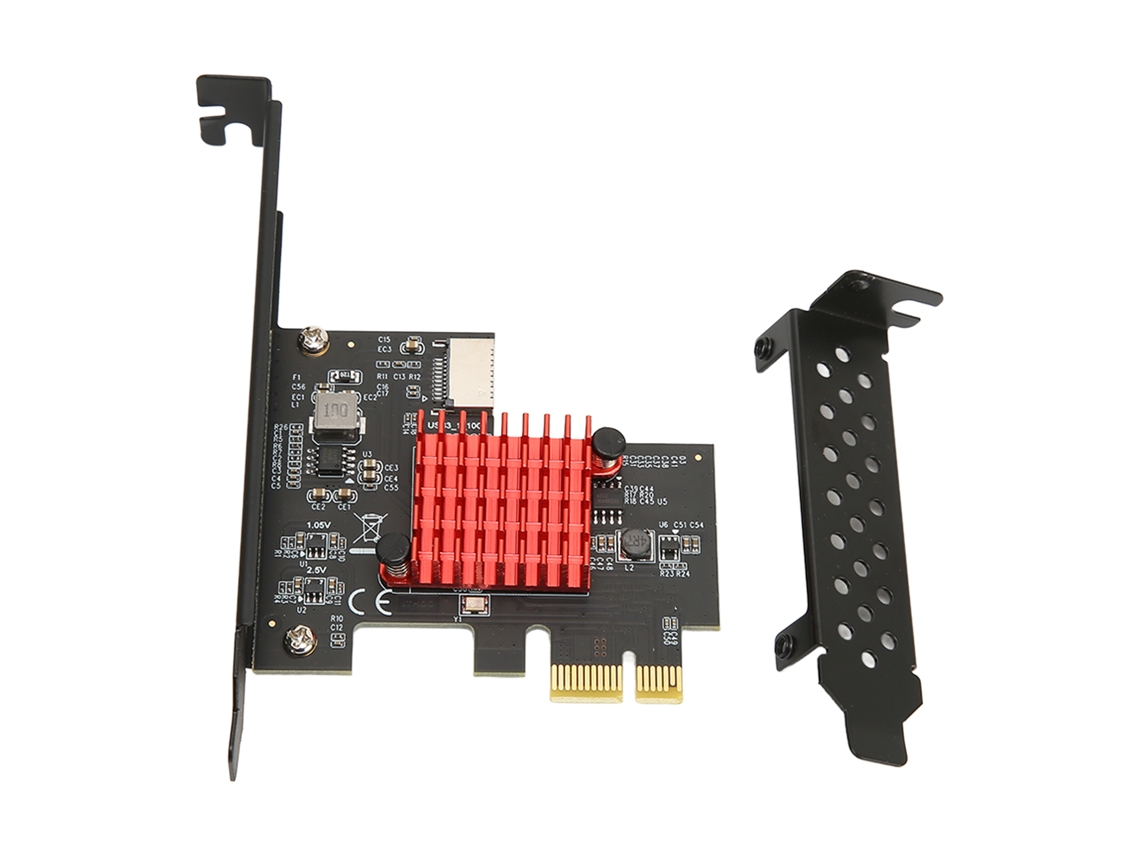 Placa De Expansão Usb3.2 Gen2 Front Type E 10gbps Asm3142 Pcie 3.0 2x Para Win8 Win10