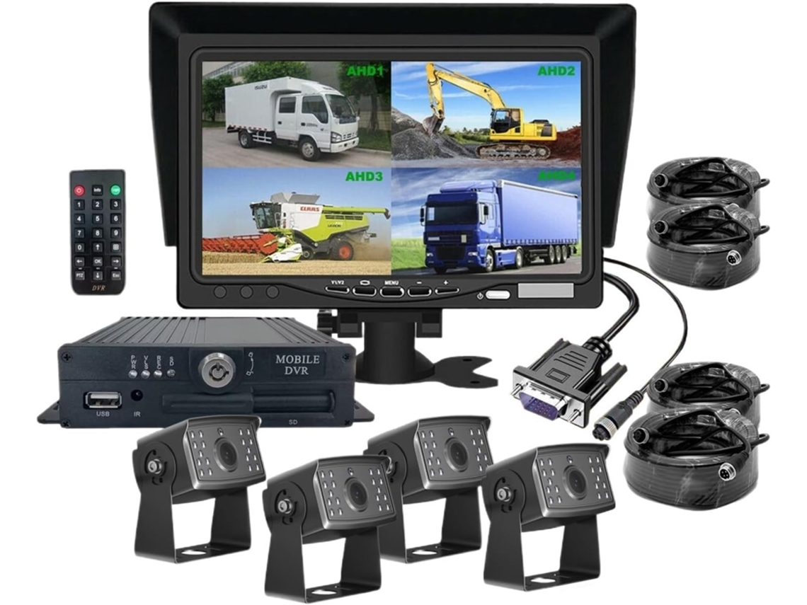 Monitor Con Pantalla Vga Para Autocaravanas, Remolques, Camiones, Caravanas De Quinta Rueda Y Barcos.
