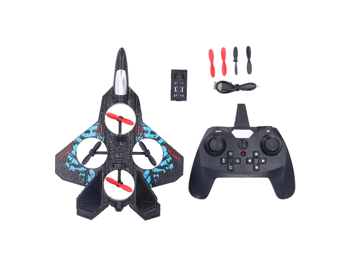 Kit De Control Remoto Para Planeador Rc, Avión Dron F22 Modelo De Ala Fija De Juguete, Espuma Epp Azul