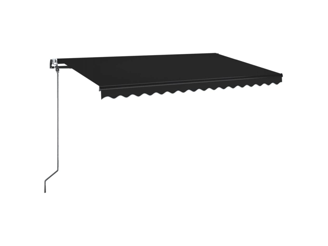 Maison Exclusive - Toldo Automático Led Sensor De Viento Gris Antracita 450x350 Cm