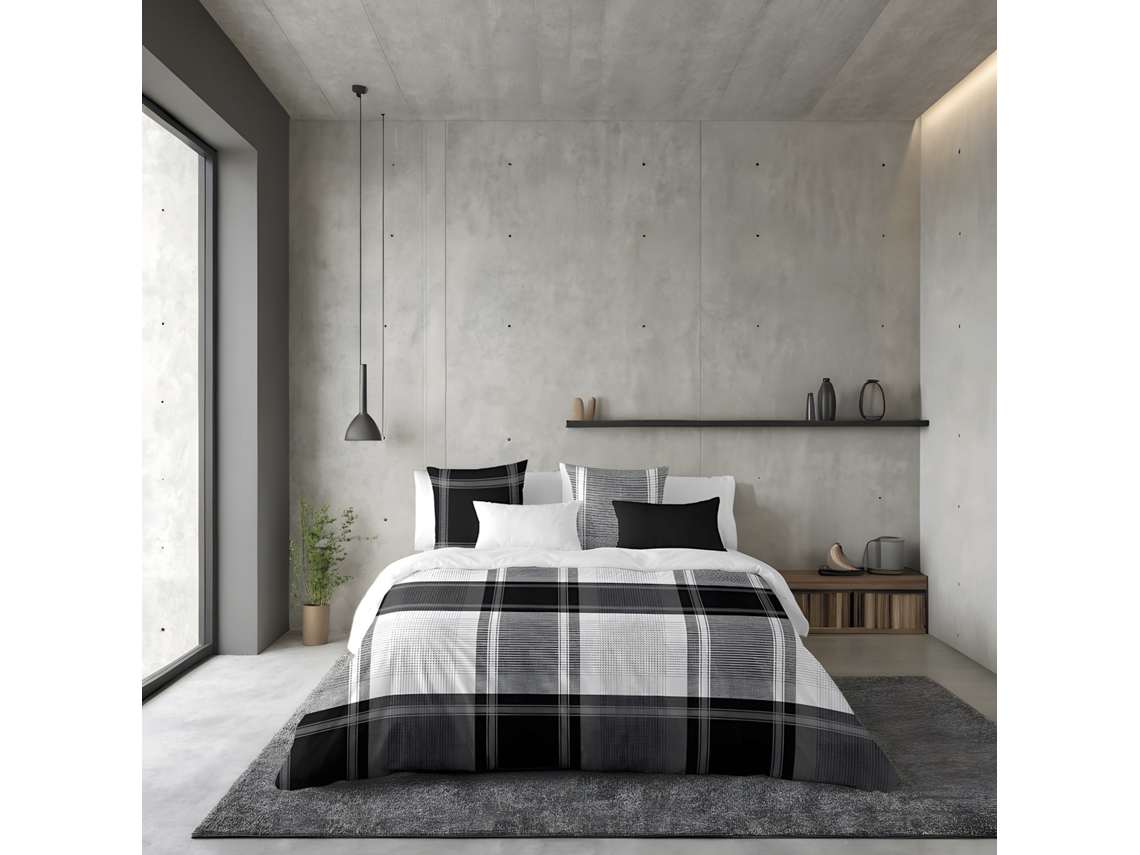 Funda Nórdica Estampada Check Cama 135