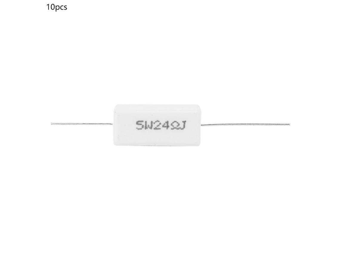 Yncm2026-10 Piezas Resistencia Cemento Potencia 5w 24r 5% Componentes Electrónicos