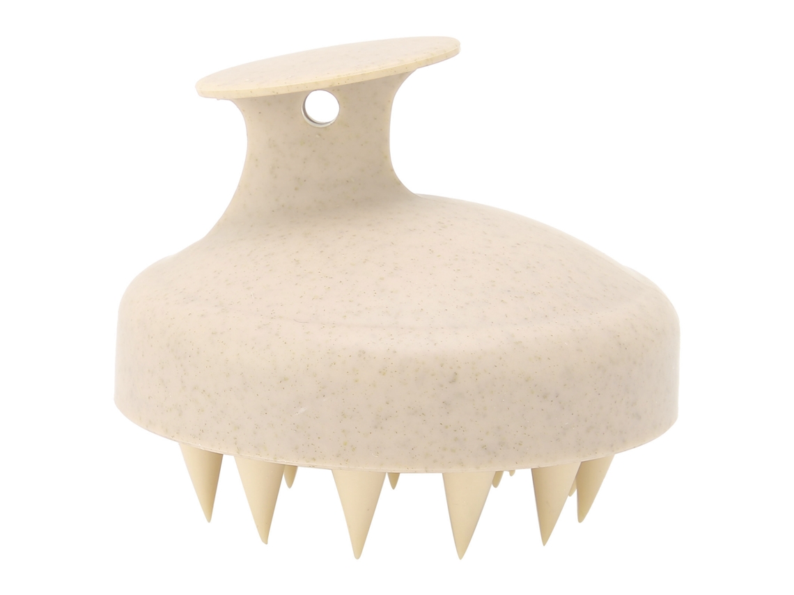 Cepillo De Masaje Capilar Portátil De Silicona Para Lavar El Cabello, Cepillo Exfoliante Para Champú, Gris