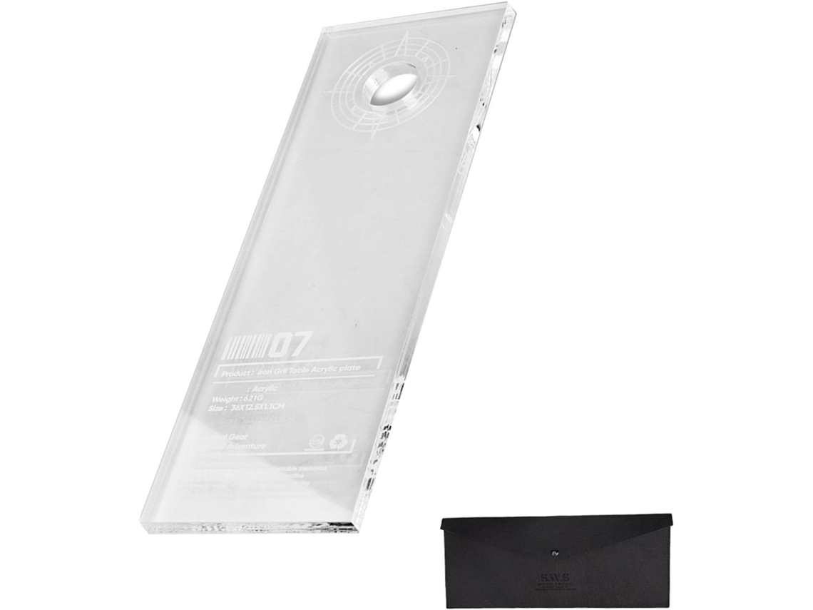 Igt Mesa De Acrílico Multifunción Para Mesa De Camping Transparente