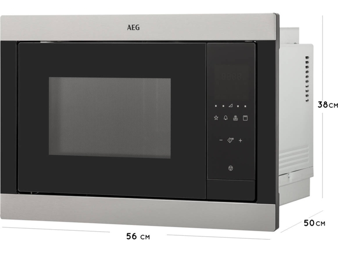 Microondas Integrable AEG MSB2547D-M (23 L - Con grill - Negro)