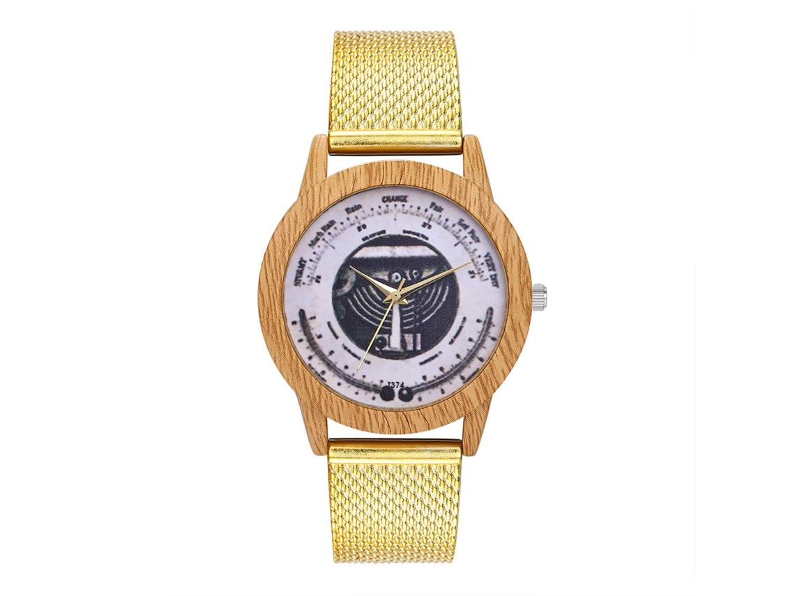 Reloj De Pulsera De Cuarzo Para Mujer Zhoulianfa, Diseño Sencillo Y Elegante, Acabado En Oro De Alta Gama.