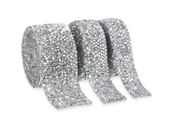 Cinta Autoadhesiva De Diamantes De Imitación, 3 Yardas, 3 Rollos En 3 Tamaños. Cinta Brillante De Diamantes De Imitación Para Decoración.