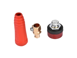 conector rápido DKJ35-50 para cable de soldadura de estilo europeo, rojo, adaptador de conexión rápida.