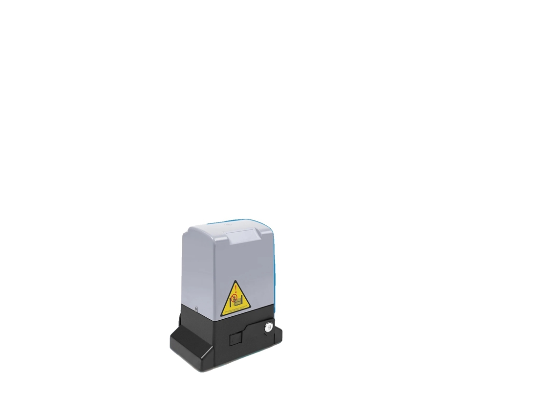 Abridor de puerta corredera, motor de 750 W, control remoto, color negro.