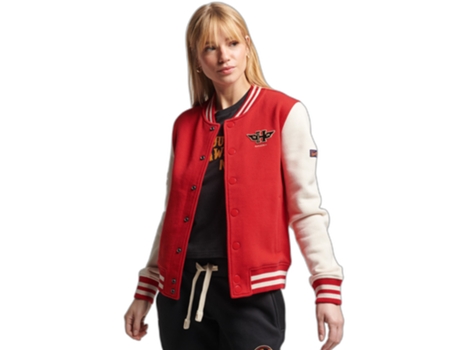 Abrigo SUPERDRY Algodón Mujer (44 - Rojo)