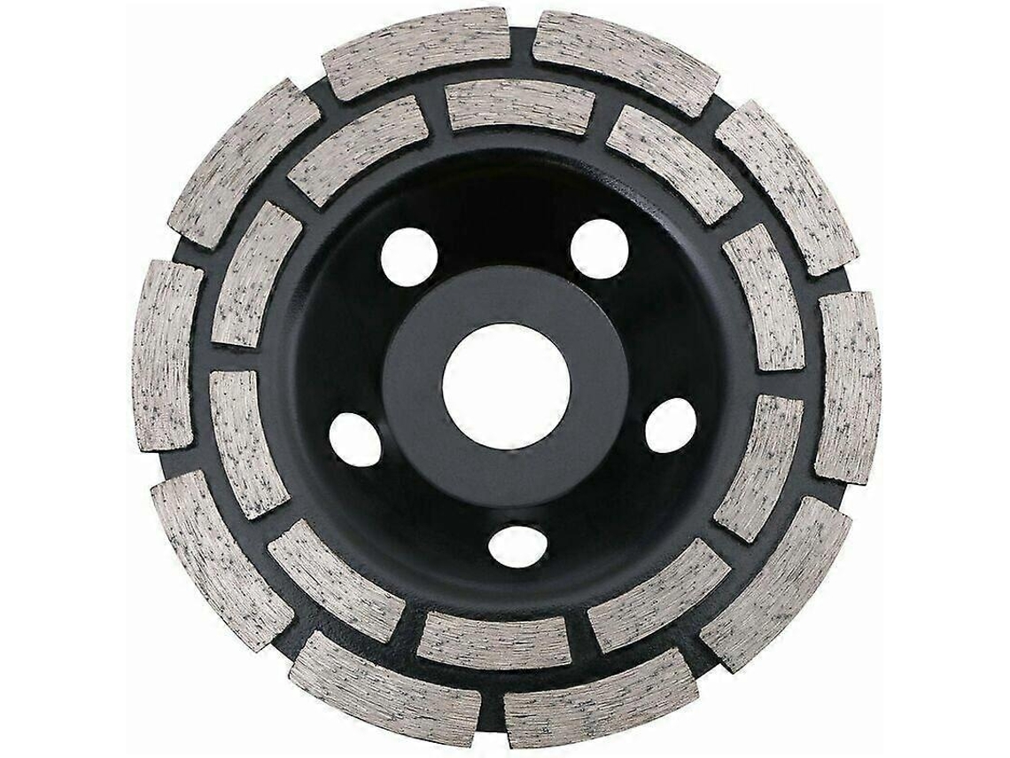 Disco De Esmeril Diamante 125mm De Doble Fila Para Concreto Piedra Granito Hormigón Masonería Y Esquinado