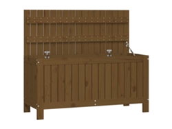 Maison Exclusive - Caja De Almacenaje Jardín Madera Pino Marrón Miel 108x42,5x54cm