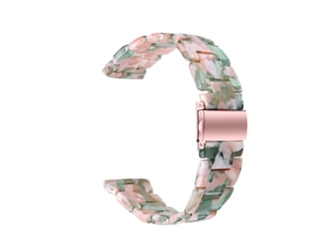 Correa de acero inoxidable con hebilla para Samsung Galaxy Watch4 Classic 42mm/46mm - rosa/verde