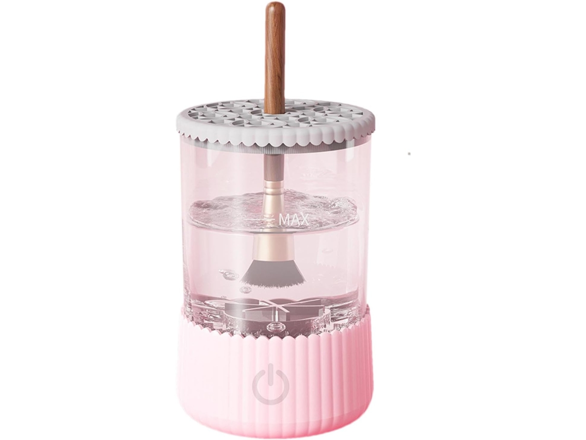 Limpieza Profunda Y Suave Para Brochas De Maquillaje, Cerdas Naturales, Color Rosa.