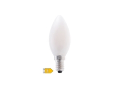 Bombilla LED tipo vela de filamento de vidrio, 4 W, E14, 3000 K, GSC