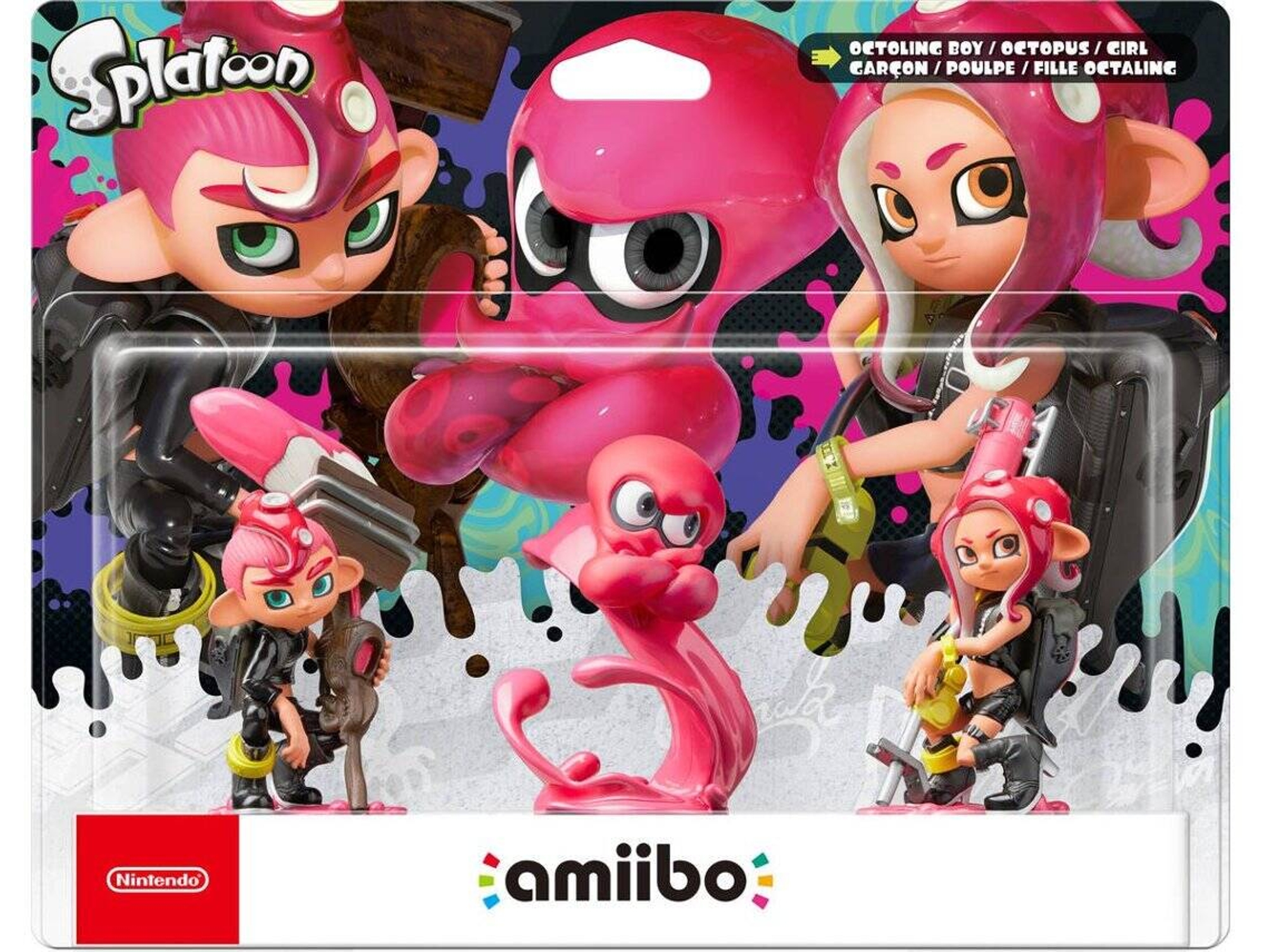 Figura Amiibo NINTENDO Octoling Boy, Girl , Octopus