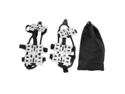 Mali 1 Par 24 Dentes Crampons de Escalada Aço Inox Antiderrapante Capas de Sapatos Neve Gelo Prata M