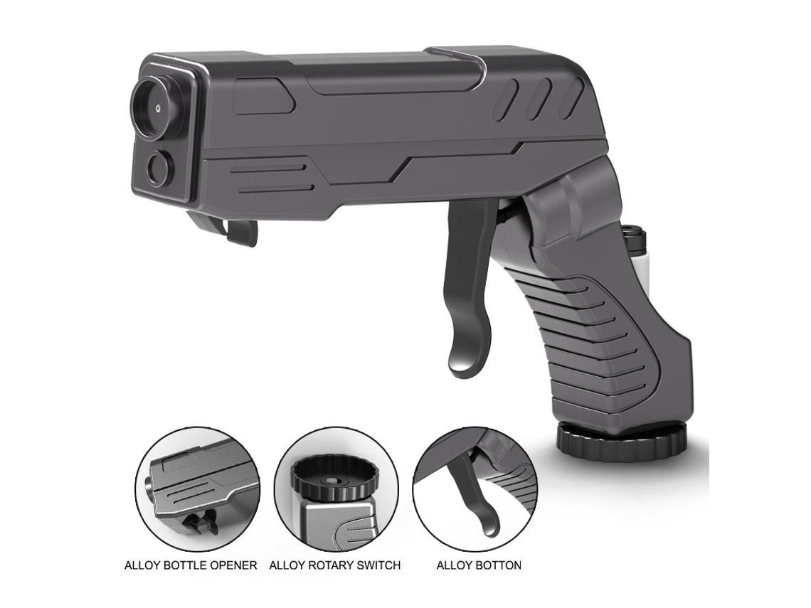 Pistola de agua con forma de champán Digitallab (negra)