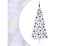 Árbol de Navidad de PVC blanco Vidaxl (180 cm)