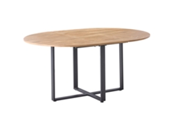 Mesa de comedor Beliani Alexandrina en MDF marrón 120x160x75