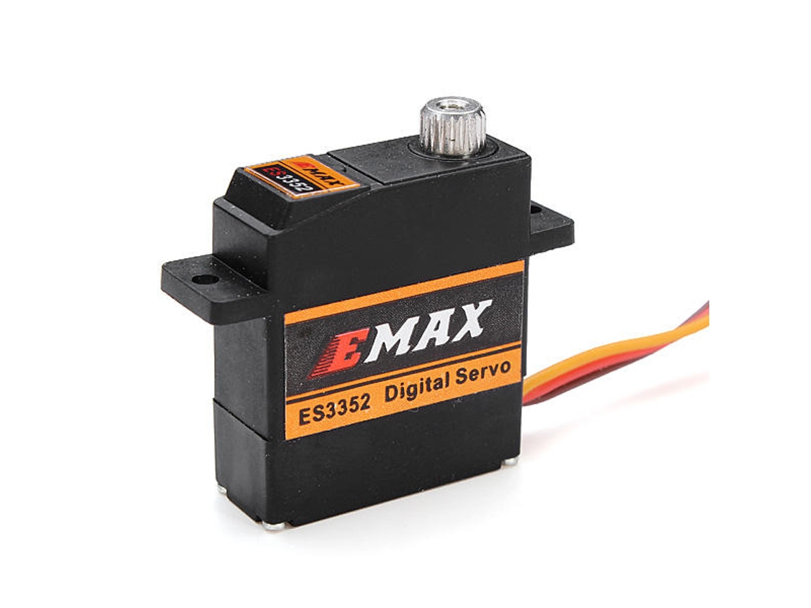 Mini servo digital Emax ES3352 con engranaje metálico de 12,4 g para avión RC