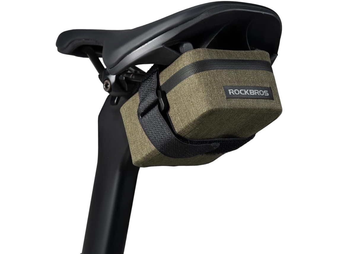 Bolsa Para Sillín De Bicicleta, Impermeable, 48 G, Pequeña, Para Guardar Debajo Del Asiento, Fácil De Colocar (caqui)