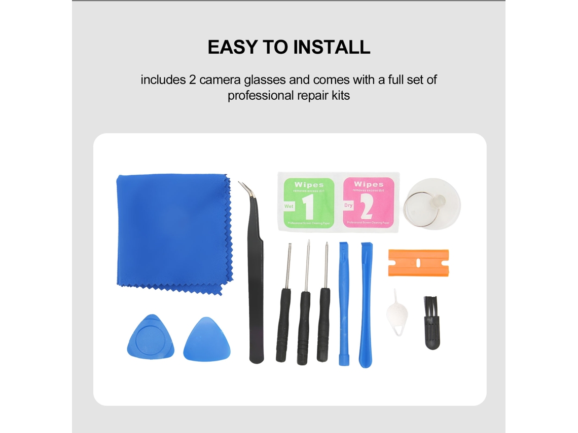 Kit De Substituição De Vidro Da Lente Da Câmera Traseira Com Adesivo E Ferramentas Para Galaxy S7 S7 Edge