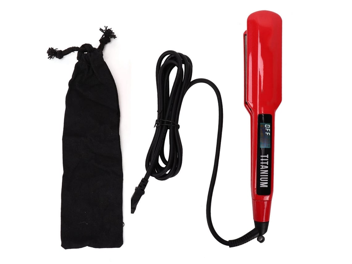 Plancha De Pelo Eléctrica Y Rizador Infrarrojo, Herramienta De Estilismo Dual Para Alisar Y Rizar El Cabello