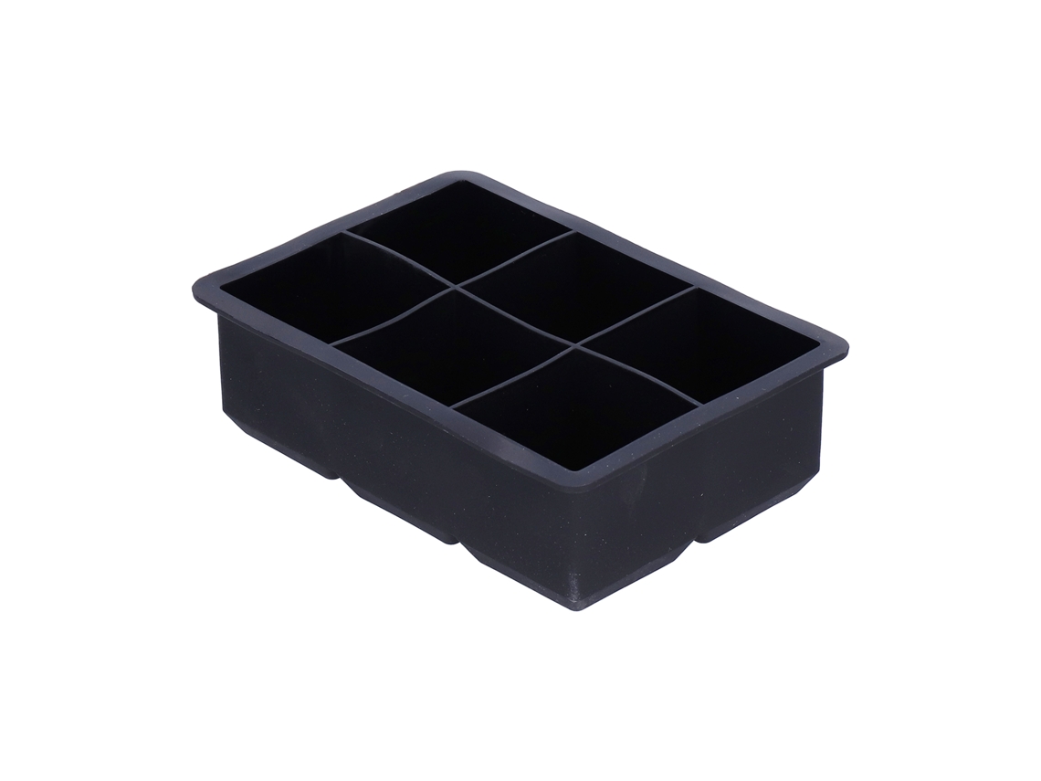 Molde Flexible De Silicona Antiadherente Para Cubitos De Hielo Con 6 Compartimentos Para Cócteles, Whisky Y Bares.