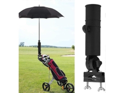 Soporte Universal Para Paraguas Para Carrito De Golf, Fácil De Instalar, Ajustable, Negro.