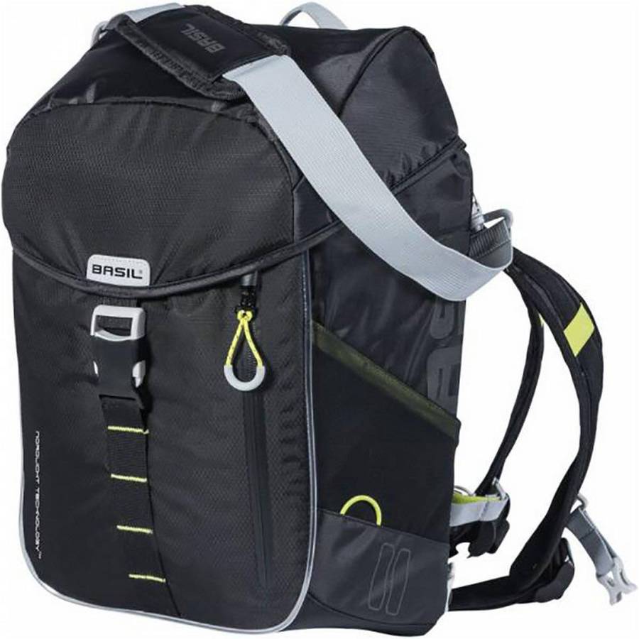 Basil Alforja Miles daypack nordlicht 17 litros poliester impermeable negrolima 31x17x44 cm 17l