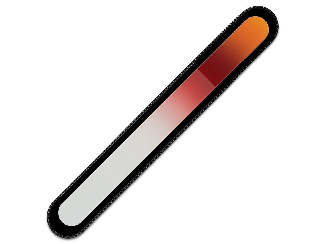 Lima de uñas grande de cristal arcoíris R-b5 - Naranja sanguina