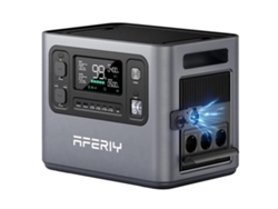 Estación de energía Aferiy P280 de 2800 W con salida de onda sinusoidal pura, 2048 Wh, LiFePO4, capacidad expandible, recarga de 1,5 h, 1200 W, UPS solar de 10 ms