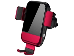 Cargador Carro Qi Fast Ventilação Para Samsung Yizhood Rojo