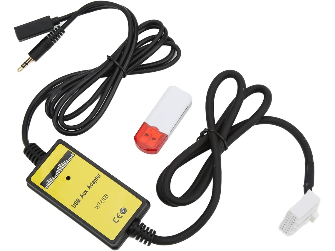 Cambiador De Cd De Música Digital Usb Y Adaptador De Audio Auxiliar