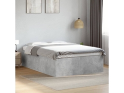 Estructura De Cama Madera De Ingeniería Gris Hormigón 120x190cm