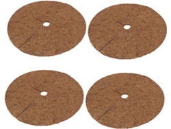 Juego De 4 Anillos Protectores De Fibra Vegetal Para Macetas.