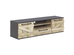 Mueble TV BELIANI Salter de Tablero de fibra Madera clara 150x40x43